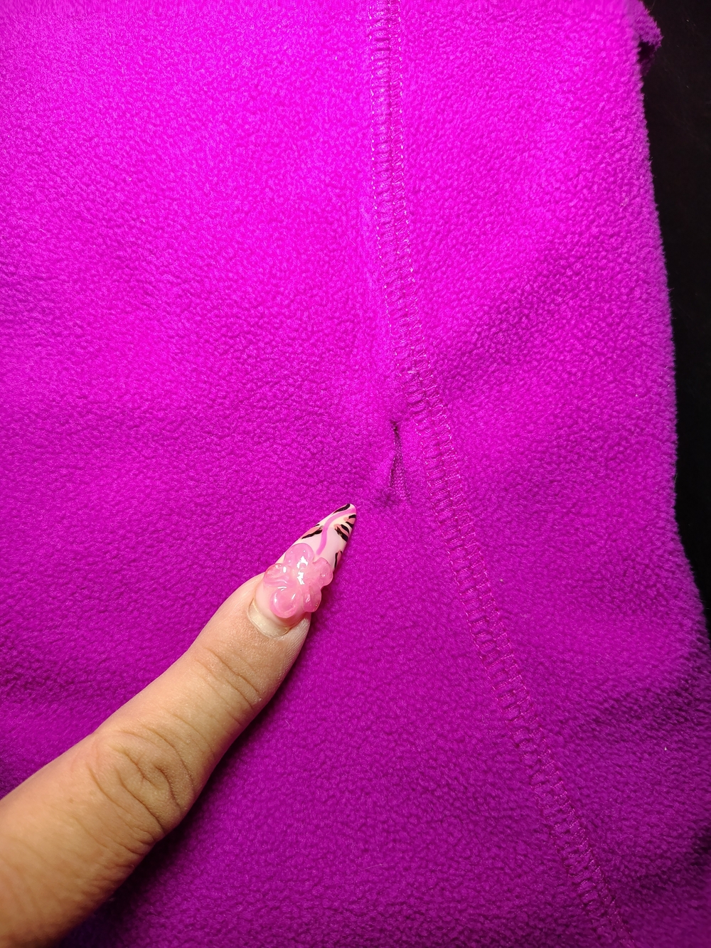Columbia Women's Bright Magenta Half-Zip Fleece - Picture 4 of 4